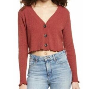 NWT Lala Creative Co. Cropped LS Top